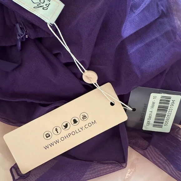 Elegant Purple Long Sleeve Women's Top - Picture 7 of 9